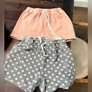 4 pairs of adorable girls shorts size 7 size 8 Roolee cotton on lands end